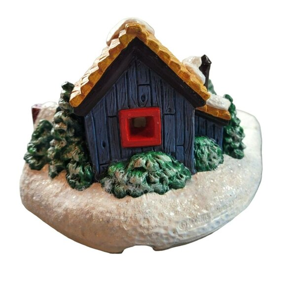 Vintage Christmas Village Walnut Grove Pond Ceramic Bonus Skaters  JH1807200 - Picture 5 of 6